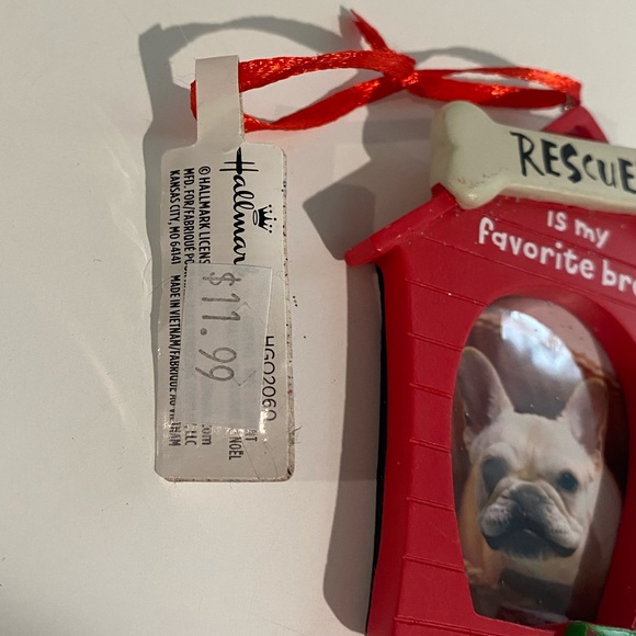 *3 for $12* My Favorite Breed is Rescue Photo Ornament - Picture 2 of 6